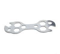Llave hexagonal plana multi del tamaño 8-17m m hecha del acero fuerte para el mantenimiento de la bicicleta y la instalación del tornillo Diseño compacto de plata