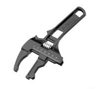 Llave inglesa ajustable con rango de mandíbula de 6 a 68 mm, construcción ligera de aleación de aluminio con escala de alta precisión y mandíbulas reversibles de doble función para diversas tareas de