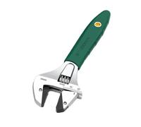 Llave inglesa ajustable de metal - Llave de cabeza de ducha, llave de cambio, marcador de escala de acero al carbono, llave de tubo de gran apertura y mango ergonómico, mandíbula ajustable