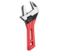 Llave inglesa ajustable, llave inglesa ajustable | Llave de desagüe de lavabo con mango ergonómico y apertura grande, herramientas de reparación de metal, llaves de baño