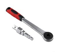 Llave inglesa de radiador, acero al carbono, herramienta de trinquete escalonada de 10-21 mm para pezones, llave de extracción de instalación de válvula de calefacción de fontanería (A)