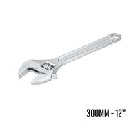 Llave inglesa - herramienta de 12", fabricada en acero al carbono con acabado satinado, mordaza milimetrada, 300 mm de apertura.