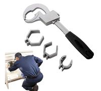 Llave inglesa multifunción para fregadero, llave de montaje | Herramienta de fontanería multifunción, para tuberías, cocina, hogar, hotel, dormitorio, baño, apartamento