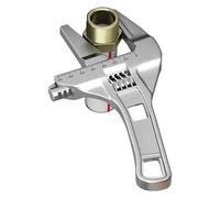 Llave - Mango antideslizante ajustable resistente, herramienta de apertura de mandíbula ancha | Metal resistente a la oxidación, alto rendimiento de par para accesorios de tubería, escenario de