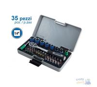 Llave Maurer Plus A Brújula Y Bits Serie 35 Piezas Acero Cromo Vanadio Pulido