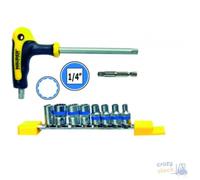 Llave Maurer Plus Con Brújula Y Bits 10 Pz Acero S2 Poligonal 1.4