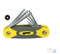 Llave Maurer Plus Torx Con Agujero Plegable Serie 8 Piezas Acero S2 T 9- T 40