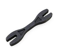 Llave metálica para ajustes manuales de radios de motocicleta | Llave negra de doble punta, construcción metálica y extremos ranurados, herramienta dedicada para apretar radios de