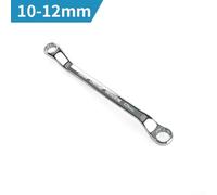 Llave métrica de extremo de caja de desplazamiento de 45 grados hecha de acero al cromo vanadio (10 x 12 mm)