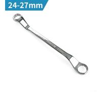 Llave métrica de extremo de caja de desplazamiento de 45 grados hecha de acero al cromo vanadio (24 x 27 mm)