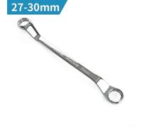 Llave métrica de extremo de caja de desplazamiento de 45 grados hecha de acero al cromo vanadio (27 x 30 mm)