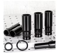 Llave métrica de impacto profundo de 1/2 ", llave de impacto profunda, cabezal de llave neumática, herramientas de extracción de neumáticos 9mm