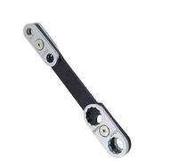 Llave modificable de doble cabeza, 8 mediciones estándar, mecanismo de giro contra la oxidación, acero suave, ergonómica, varios tamaños