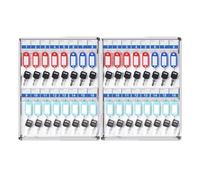 Llave montada en la pared, capacidad de 12-180 llaves, para interiores y exteriores, solución de almacenamiento para el hogar y la oficina, con etiquetas y calcomanías para una fácil identificación