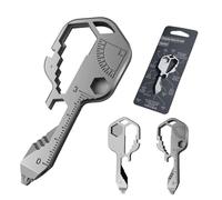 Llave multifunción 24 en 1, Herramienta para exteriores de acero inoxidable, Mini herramienta portátil, Utilizada para deportes al aire libre, Ciclismo, Camping (1 PCS)