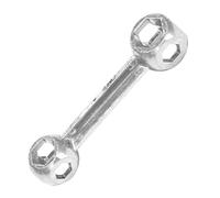 Llave multifunción de bicicleta de metal plateado herramienta de reparación herramientas bici