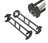 Llave multifunción para fregadero, 2 piezas, resistente, uso intensivo, llave de fontanería para espacios reducidos, para casa, apartamento, cocina, baño, aseo, fontanería, espacio exigido