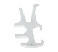 Llave multifuncional 10 en 1, llave combinada con cómodo agarre antideslizante, hecha de acero 60# para abridor de cubos y cocina spa