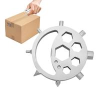 Llave múltiple - Herramienta de mantenimiento al aire libre, diseño multifuncional Sun Moon Star 15 en 1, construcción de aleación compacta estilo copo de nieve | Herramienta portátil para reparación