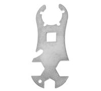 Llave Multiusos para Bombona de Gas de Caravana Acero Inoxidable Plata | Diseñada para Cilindros de 5 y 11 Kilogramos, Uso en Camping y Barbacoas al Aire, Ajuste Seguro