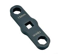 Llave octogonal ajustable para extracción de tapa de presión de boquilla de inyector, enchufe S15/S16 de doble extremo, unidad cuadrada de 1/2 pulgada, acero de alto manganeso, compacta de 102 mm