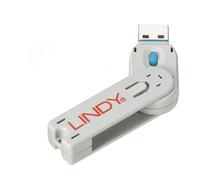 Llave para bloqueador de puerto USB - LINDY - USB tipo A - Blanco - Garantía de 2 años - Fácil de usar