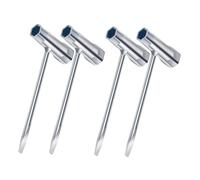 Llave para bujías 4 piezas, llave para motosierra de 13 mm x 19 mm, llave en T, llave combinada, accesorios para herramientas de jardín para motosierra, Herramienta de Ajuste para cortacésped.