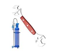 Llave Para Cilindro De Oxígeno: Llave De Acero Inoxidable De Alta Resistencia, Herramienta Clave Para Válvula Reguladora De Oxígeno, Esparcidor De Control De Tanque De Doble Extremo | Herramienta De C