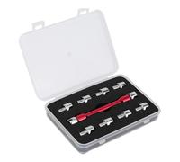 Llave para radios de bicicleta, llave dinamométrica de 5 a 6,8 mm, herramienta ajustable antideslizante con 10 cabezales, ajustador de radios para ciclistas, mecánicos, garaje, hogar, taller, diseño