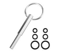 Llave para Sacar Cabeza Oval Ovalada Broca Llave Reparación Herramientas de Seguridad Cafeteras Llave de Punta Ovalad con 6 anillos de goma para máquinas de café Jura, AEG