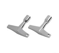 Llave para tambor Metal Ergonómica 2 Pack para agarre Seguro | para acero para premium, mango forma S ergonÃ³mico, 2 unidades, ajuste para rÃ¡pido, sin dobleces