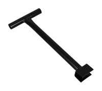 Llave para Válvulas de Agua Mango en T y Brazo Largo 21 MM | Metal Negro, Diseño de Ranura y Cabeza, Control Firme en Mojado, para Fontanería y Mantenimiento Hvac