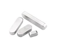 Llave paralela 304 de acero inoxidable tipo A redondeada plana, pasador cuadrado 5 x 5 6 x 6 8 x 7 L8 10 12 14 16 18 22 25 28 30 32 35 40 45 50 (8 x 7 x 35 mm, 1 unidad)