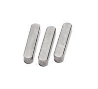 Llave paralela Pestillo de acero al carbono con chavetero, pasador cuadrado, eje de transmisión paralelo con extremo redondo, pasador de rodillo de 3 x 3 x 10 a 5 x 5 x 25 mm(3x3x18mm (HxWxL))