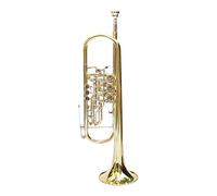 Llave Plana Pequeña Trompeta Tres Llaves Planas B-Flat Trumpet Tres Tonos Válvula Rotatoria De Tres Tonos