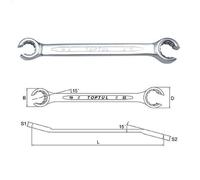 Llave poligonal TOPTUL AEEA1618