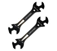Llave profesional de acero al carbono para válvula de botella con 4 tamaños 17, 18, 24, 27 mm, compatible con equipos de corte de soldadura, herramienta de cisterna de oxígeno