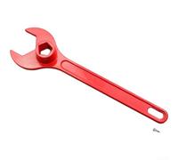 Llave profesional de extinción de incendios hecha de hierro fundido con bordes lisos y revestimiento de plástico para uso de hidrantes, rojo (L 43 cm)