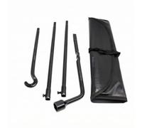 Llave Ruedas para Automóvil con Eje Largo y Mango Curvo Revestimiento para Operaciones y Neumático Acuada para Reparación Coche Mantenimiento Rutinario y Uso en Garaje