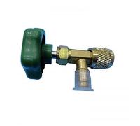 LLAVE SERVICIO VALVULA ENVASES GAS R600 ACOPLE ROSCA 7/16" SALIDA 1/4