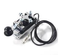 Llave telégrafo de onda corta K4 para código Morse, opciones de dos pines de 6,5 mm, 3,5 mm, llave de comunicación CW resistente con contactos de acero inoxidable 304 y plata pura (6,5 mm)