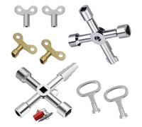 Llave Triangular Contador 8 Piezas Llave Contador Agua Llave Universal Llave Triangular Llave Cuadradillo,Adecuado Para Radiadores, Electricidad, Ascensores, Contadores de Gas, Grifos Y Cerraduras