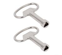 Llave triangular de acero inoxidable compatible con cajas de contador de agua eléctrico de gas estándar y armarios de servicio