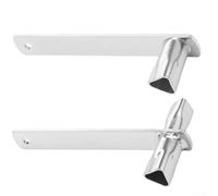 Llave triangular de acero para sistemas de bolardos al aire libre con acabado galvanizado resistente y extremos dobles (2 piezas)