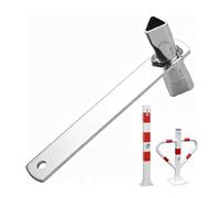 Llave triangular - Herramienta de bloqueo de panel compacta 2 en 1 para trabajos de mantenimiento | Gabinete triangular portátil con llave de acceso al ascensor, accesorio de reparación de hardware