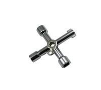 Llave triangular multifunción universal, armario de herramientas y caja contadores para gas, agua, electricidad, radiadores mantenimiento fontanería(C)