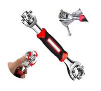 Llave universal 48 en 1, llave de vaso universal, ciclop, 360 grados wera, llave de tornillo universal, carcasa de herramientas manual, caja de herramientas de reparación de trinquete