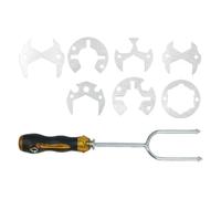Llave universal de acero al carbono, llave de tubería de fontanería, varios tamaños de tubería y tuerca para tareas de reparación del hogar, fregadero