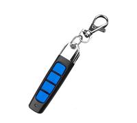 Llave universal de control remoto para casa inteligente, 4 botones, clonación inalámbrica, 433 MHz, para coche, puerta de garaje, puerta de tragaluz (negro-azul)