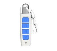 Llave universal de control remoto para casa inteligente, 4 botones, clonación inalámbrica, 433 MHz, para coche, puerta de garaje, puerta de tragaluz (blanco-azul)